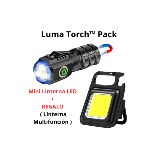 linterna 3led mini + linterna llavero