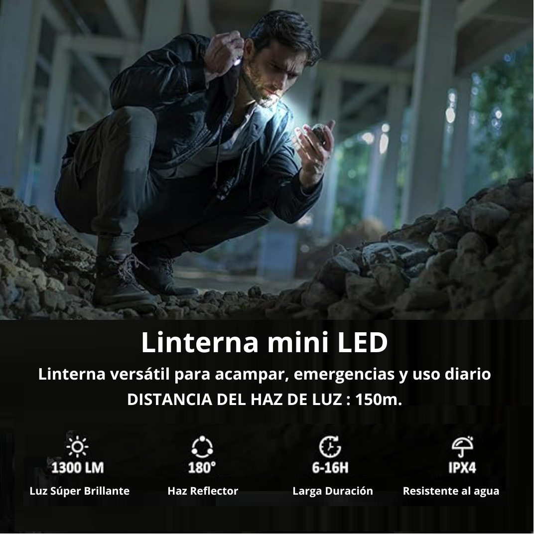 PACK 2x mini linterna 3led (ALM#2-PR2)