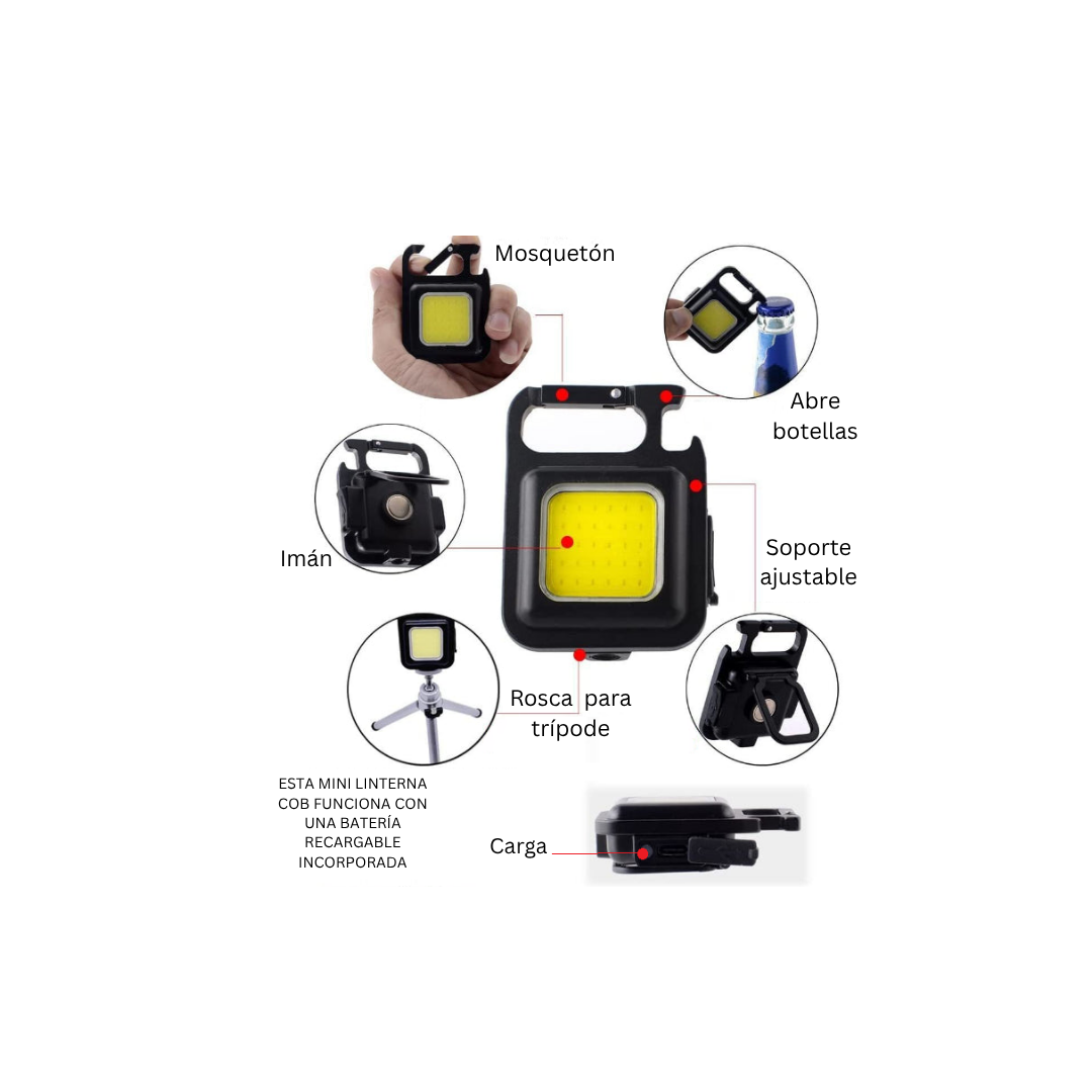 linterna 3led mini + linterna llavero (LM LV ALM#2)